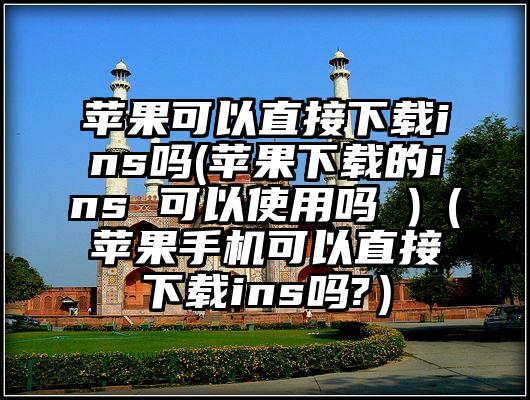 苹果可以直接下载ins吗(苹果下载的ins 可以使用吗 )（苹果手机可以直接下载ins吗?）