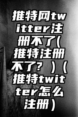 推特网twitter注册不了(推特注册不了? )(推特twitter怎么注册)