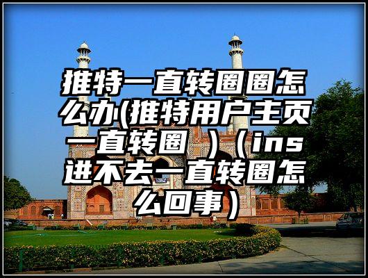 推特一直转圈圈怎么办(推特用户主页一直转圈 )（ins进不去一直转圈怎么回事）