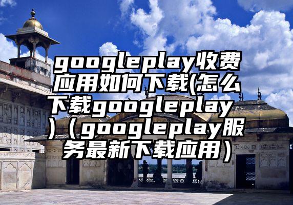 googleplay收费应用如何下载(怎么下载googleplay )（googleplay服务最新下载应用）