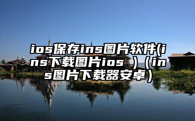 ios保存ins图片软件(ins下载图片ios )（ins图片下载器安卓）