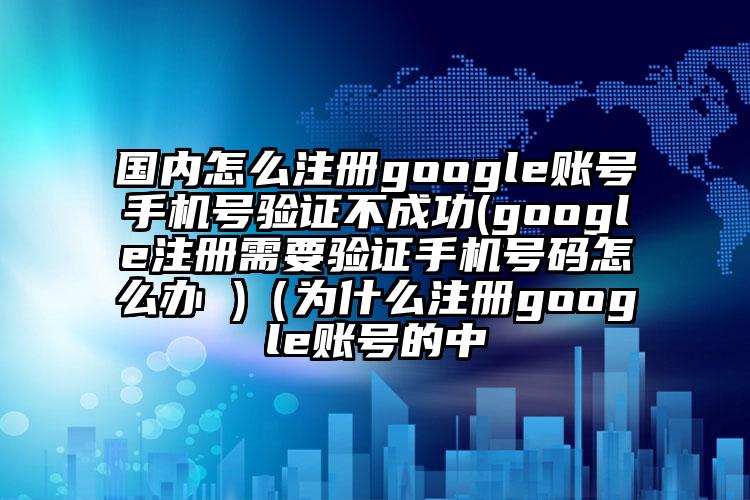 国内怎么注册google账号手机号验证不成功(google注册需要验证手机号码怎么办 )（为什么注册google账号的中