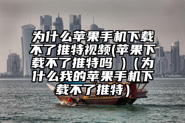 为什么苹果手机下载不了推特视频(苹果下载不了推特吗 )（为什么我的苹果手机下载不了推特）