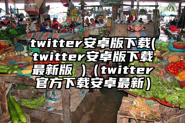 twitter安卓版下载(twitter安卓版下载最新版 )（twitter官方下载安卓最新）
