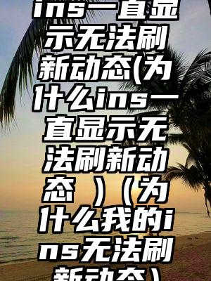 ins一直显示无法刷新动态(为什么ins一直显示无法刷新动态 )(为什么我的ins无法刷新动态)