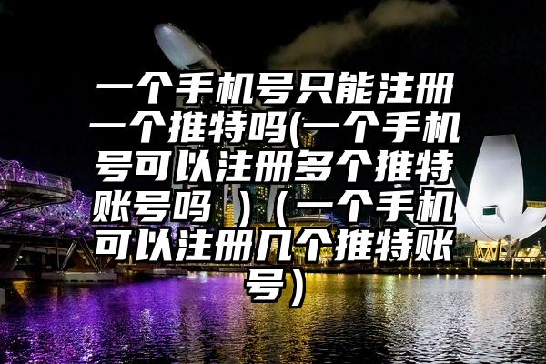 一个手机号只能注册一个推特吗(一个手机号可以注册多个推特账号吗 )(一个手机可以注册几个推特账号)