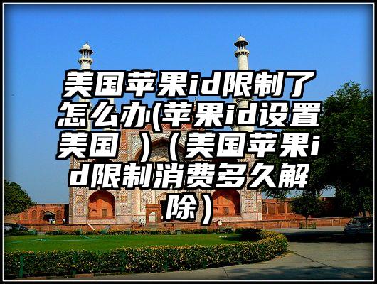 美国苹果id限制了怎么办(苹果id设置美国 )(美国苹果id限制消费多久解除)