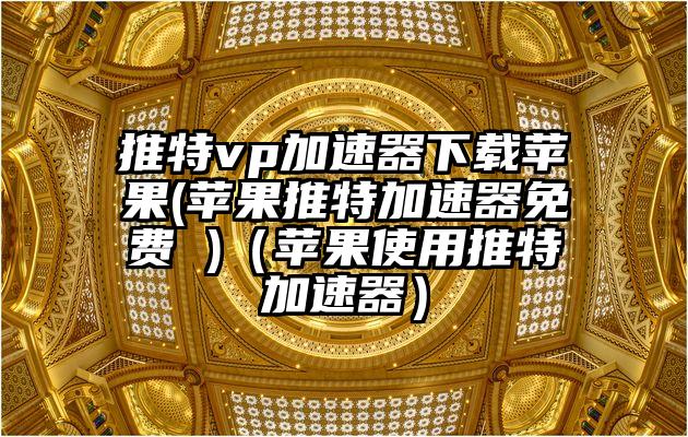 推特vp加速器下载苹果(苹果推特加速器免费 )（苹果使用推特加速器）