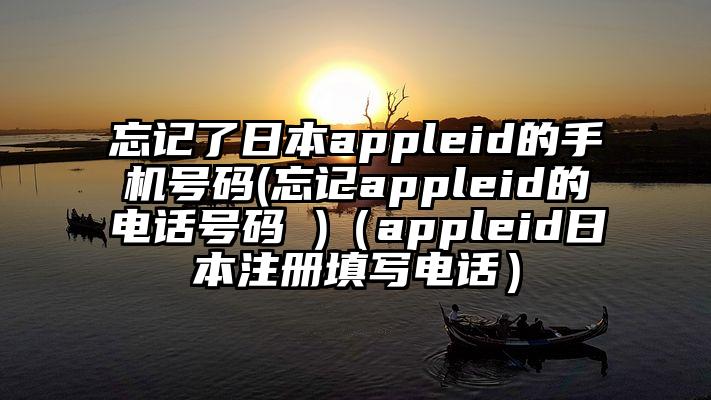 忘记了日本appleid的手机号码(忘记appleid的电话号码 )（appleid日本注册填写电话）