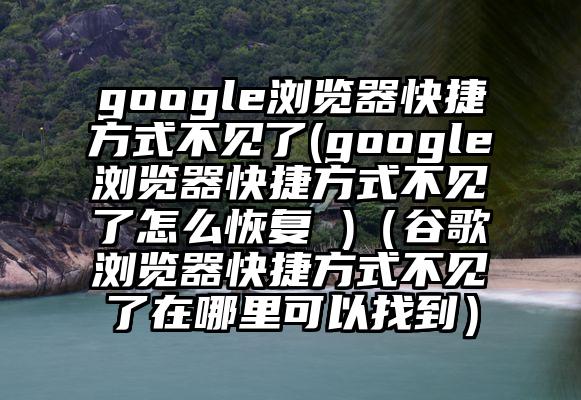 google浏览器快捷方式不见了(google浏览器快捷方式不见了怎么恢复 )（谷歌浏览器快捷方式不见了在哪里可以找到）