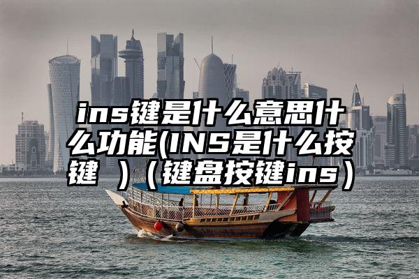 ins键是什么意思什么功能(INS是什么按键 )(键盘按键ins)