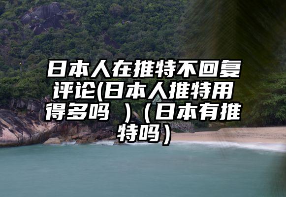 日本人在推特不回复评论(日本人推特用得多吗 )（日本有推特吗）