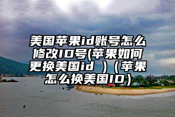 美国苹果id账号怎么修改ID号(苹果如何更换美国id )（苹果怎么换美国ID）