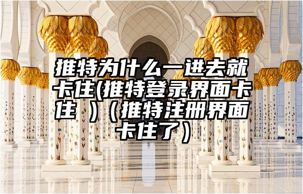 推特为什么一进去就卡住(推特登录界面卡住 )（推特注册界面卡住了）