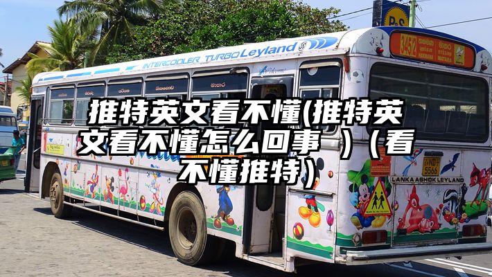 推特英文看不懂(推特英文看不懂怎么回事 )（看不懂推特）