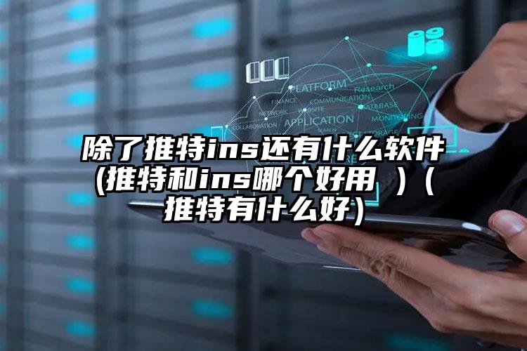 除了推特ins还有什么软件(推特和ins哪个好用 )（推特有什么好）