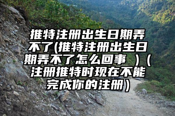 推特注册出生日期弄不了(推特注册出生日期弄不了怎么回事 )(注册推特时现在不能完成你的注册)