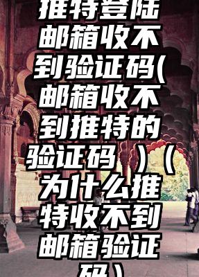 推特登陆邮箱收不到验证码(邮箱收不到推特的验证码 )（为什么推特收不到邮箱验证码）