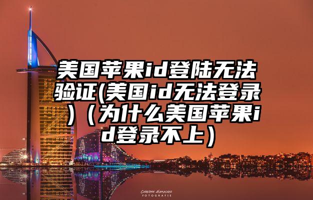 美国苹果id登陆无法验证(美国id无法登录 )（为什么美国苹果id登录不上）