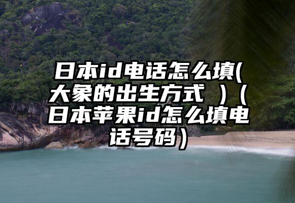 日本id电话怎么填(大象的出生方式 )（日本苹果id怎么填电话号码）