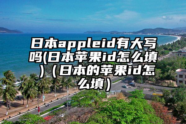 日本appleid有大写吗(日本苹果id怎么填 )（日本的苹果id怎么填）