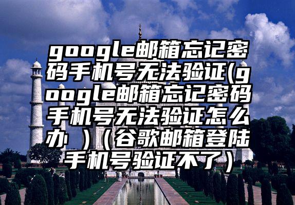google邮箱忘记密码手机号无法验证(google邮箱忘记密码手机号无法验证怎么办 )（谷歌邮箱登陆手机号验证不了）