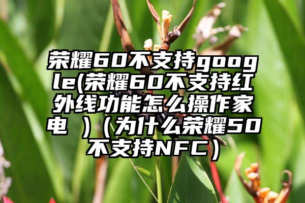 荣耀60不支持google(荣耀60不支持红外线功能怎么操作家电 )（为什么荣耀50不支持NFC）