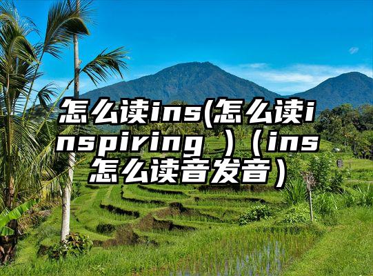 怎么读ins(怎么读inspiring )（ins怎么读音发音）