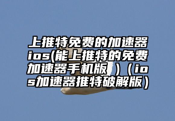 上推特免费的加速器ios(能上推特的免费加速器手机版 )（ios加速器推特破解版）