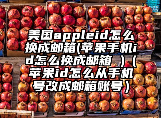 美国appleid怎么换成邮箱(苹果手机id怎么换成邮箱 )（苹果id怎么从手机号改成邮箱账号）