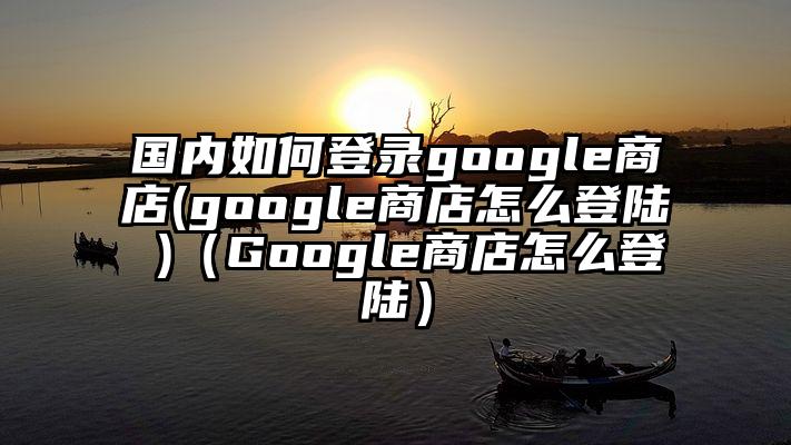 国内如何登录google商店(google商店怎么登陆 )（Google商店怎么登陆）