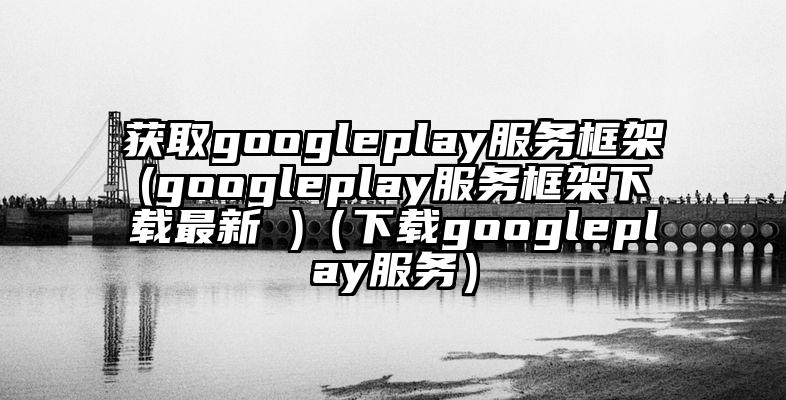 获取googleplay服务框架(googleplay服务框架下载最新 )（下载googleplay服务）