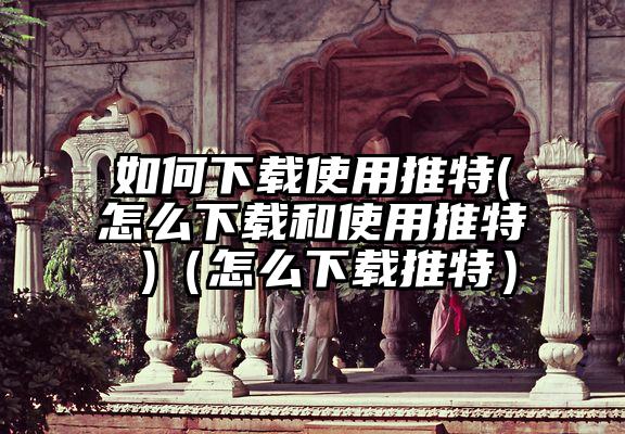 如何下载使用推特(怎么下载和使用推特 )（怎么下载推特）