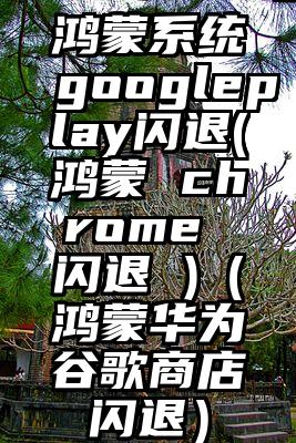 鸿蒙系统googleplay闪退(鸿蒙 chrome 闪退 )（鸿蒙华为谷歌商店闪退）