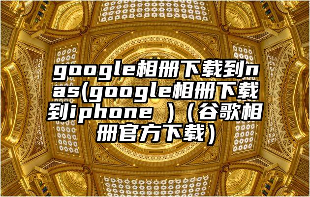 google相册下载到nas(google相册下载到iphone )（谷歌相册官方下载）
