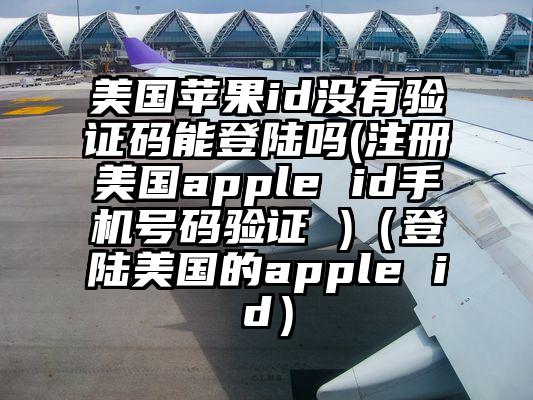 美国苹果id没有验证码能登陆吗(注册美国apple id手机号码验证 )（登陆美国的apple id）