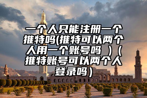 一个人只能注册一个推特吗(推特可以两个人用一个账号吗 )（推特账号可以两个人登录吗）
