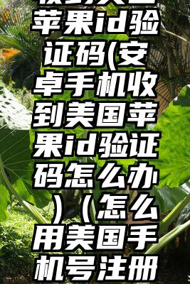 安卓手机收到美国苹果id验证码(安卓手机收到美国苹果id验证码怎么办 )（怎么用美国手机号注册apple ID）