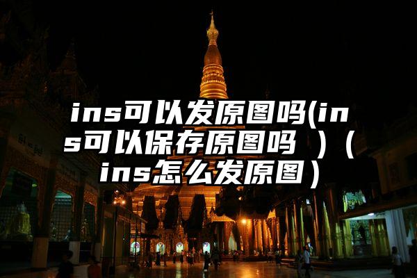 ins可以发原图吗(ins可以保存原图吗 )（ins怎么发原图）