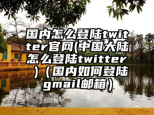 国内怎么登陆twitter官网(中国大陆怎么登陆twitter )（国内如何登陆gmail邮箱）
