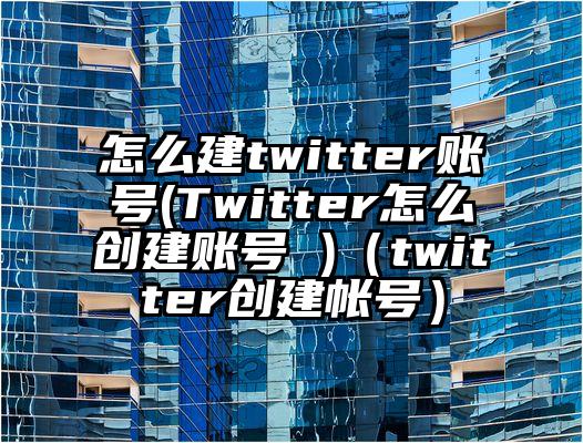 怎么建twitter账号(Twitter怎么创建账号 )（twitter创建帐号）