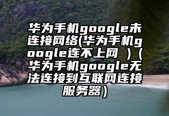 华为手机google未连接网络(华为手机google连不上网 )（华为手机google无法连接到互联网连接服务器）