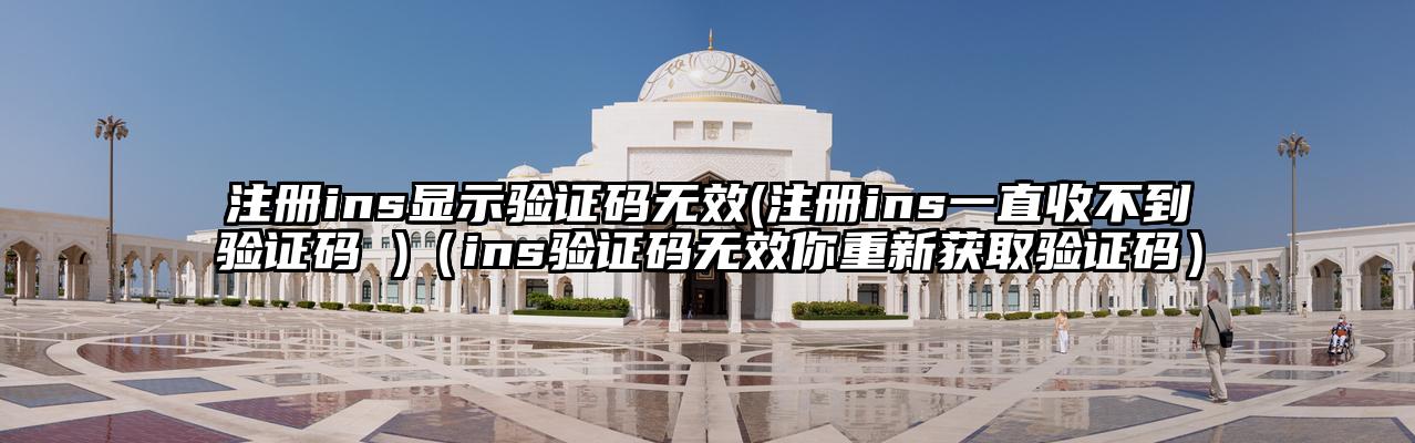 注册ins显示验证码无效(注册ins一直收不到验证码 )（ins验证码无效你重新获取验证码）