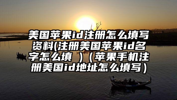美国苹果id注册怎么填写资料(注册美国苹果id名字怎么填 )（苹果手机注册美国id地址怎么填写）