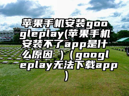 苹果手机安装googleplay(苹果手机安装不了app是什么原因 )（googleplay无法下载app）