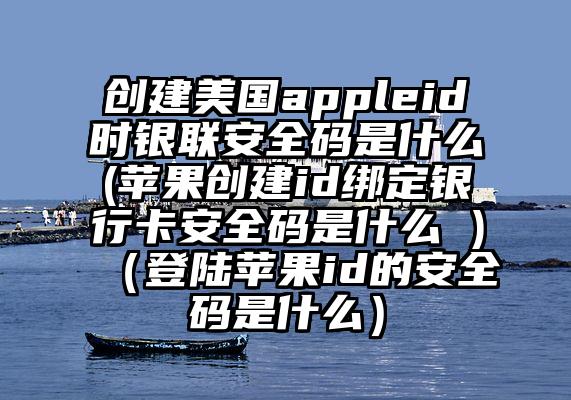 创建美国appleid时银联安全码是什么(苹果创建id绑定银行卡安全码是什么 )（登陆苹果id的安全码是什么）
