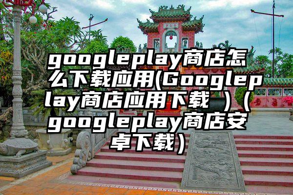 googleplay商店怎么下载应用(Googleplay商店应用下载 )(googleplay商店安卓下载)