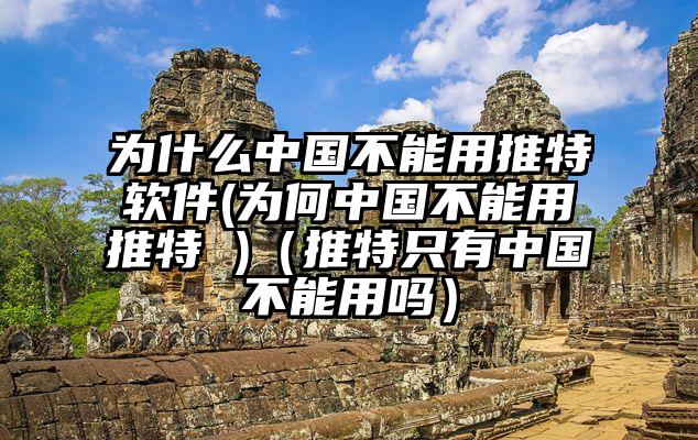 为什么中国不能用推特软件(为何中国不能用推特 )（推特只有中国不能用吗）