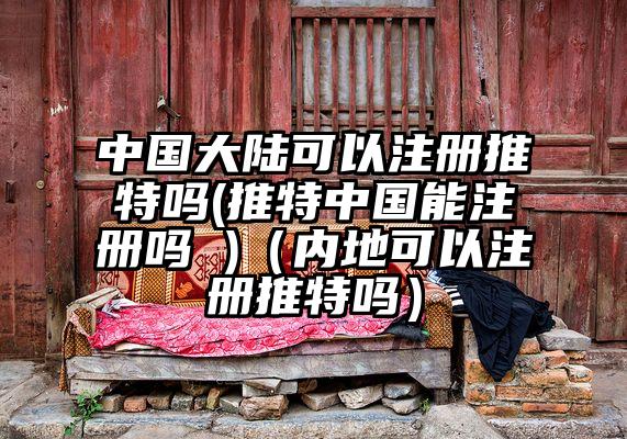 中国大陆可以注册推特吗(推特中国能注册吗 )（内地可以注册推特吗）
