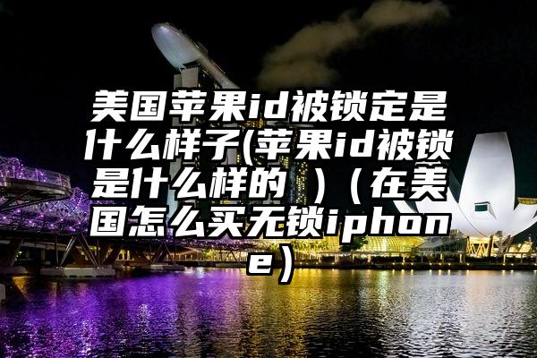 美国苹果id被锁定是什么样子(苹果id被锁是什么样的 )（在美国怎么买无锁iphone）